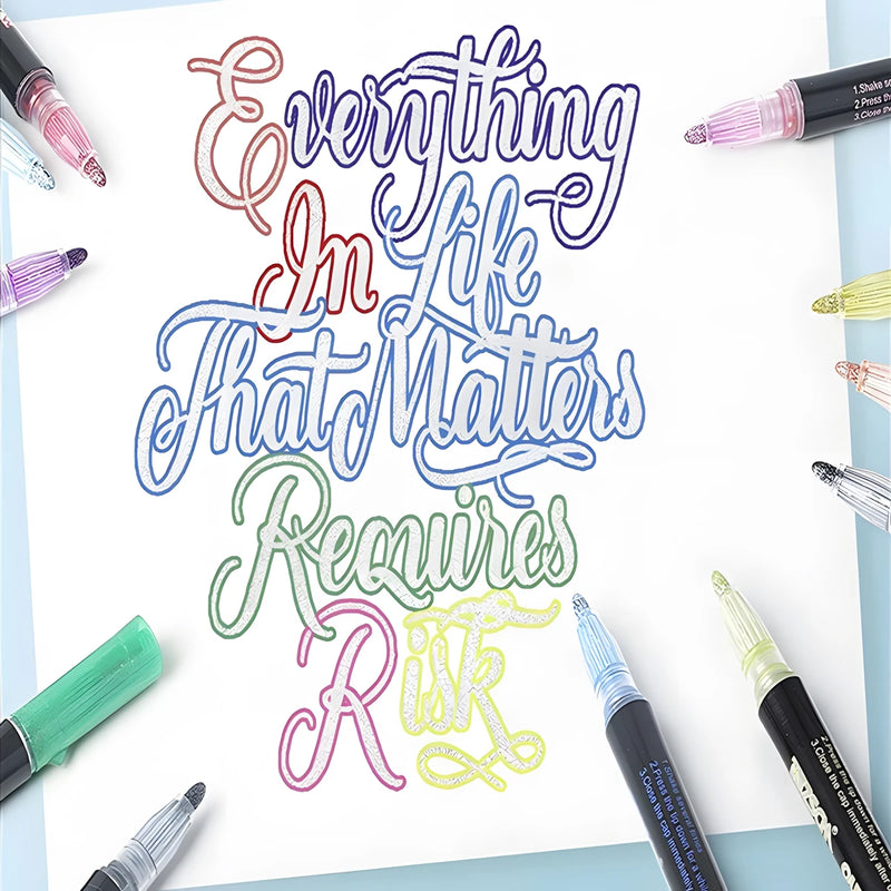 Double-Outline Shimmer Markers