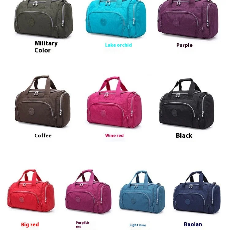 Lightweight Nylon Travel Duffle Bag for Women