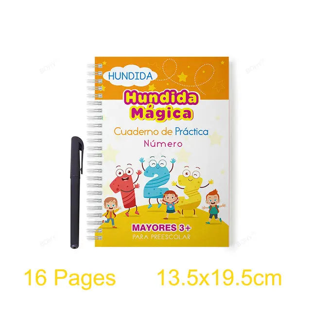 Reusable Grooved Handwriting Practice Book for Kids