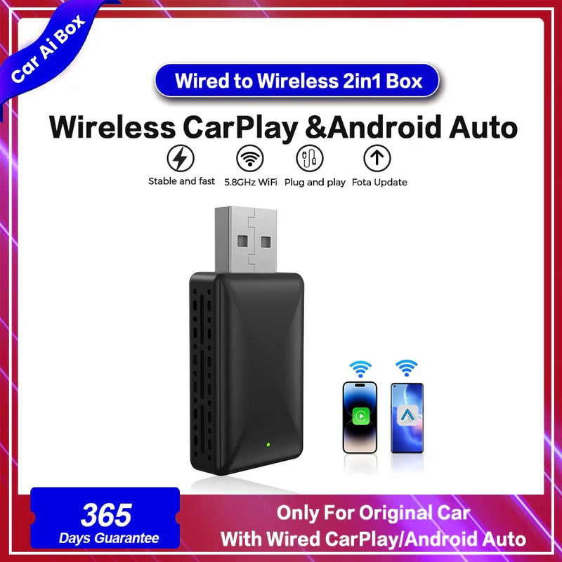 Wireless CarPlay & Android Auto Adapter