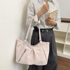Polka Dot Shoulder Tote Bag with Adjustable Strap