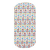 A colorful alphabet pattern for a cartoon baby stroller seat cushion