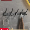 No-Drill Wall-Mounted Coat Rack with 6 Hooks