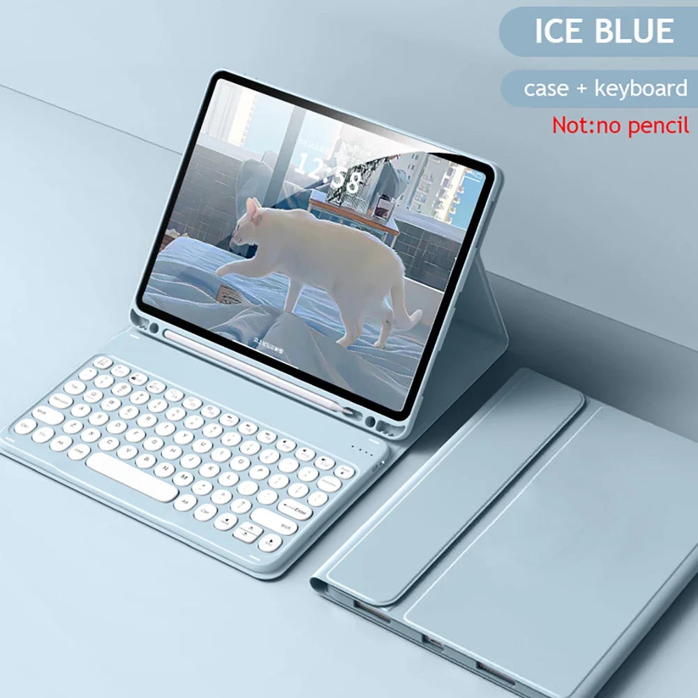 iPad Keyboard Case with Bluetooth Mouse
