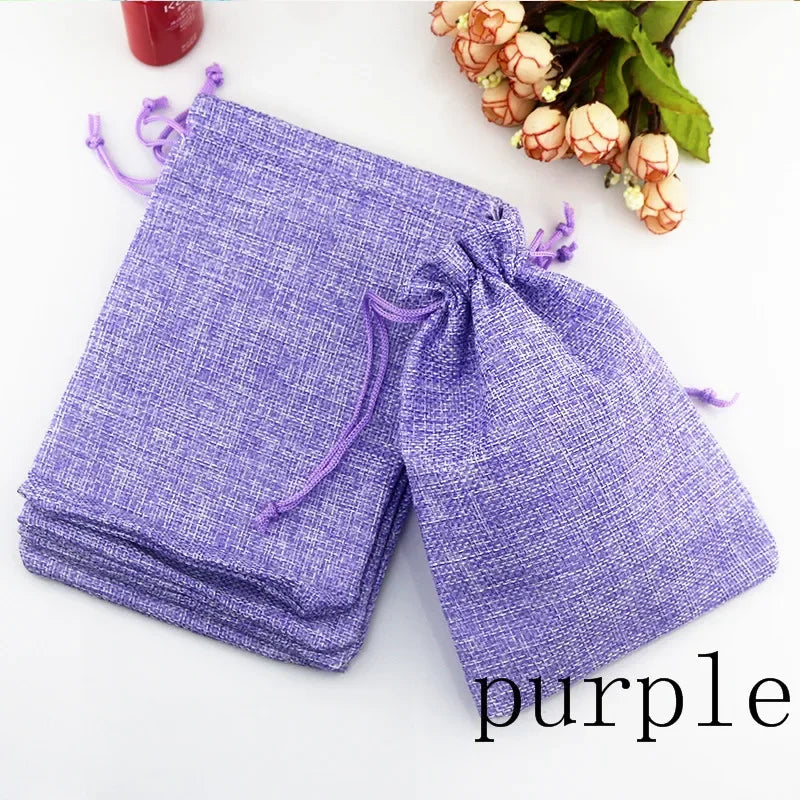 Natural Jute Gift Bags with Drawstring (5 Sizes)