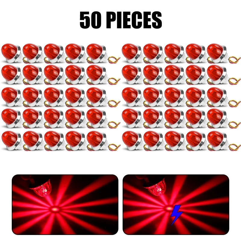 Compact LED Watermelon Side Marker Light with Flashing Turn Signal