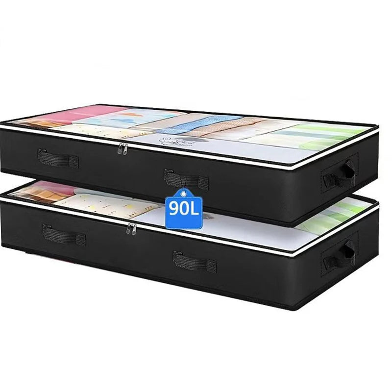 Under Bed Storage Containers with Clear Window (3-Pack)