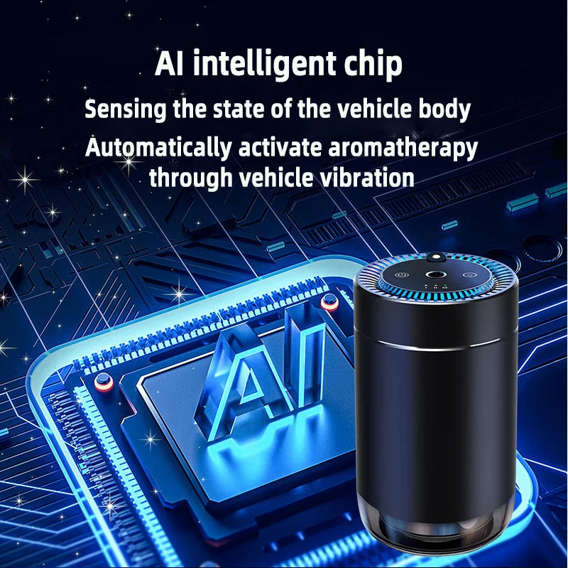 USB-wiederaufladbarer Auto-Duftdiffusor mit Projektorlicht
