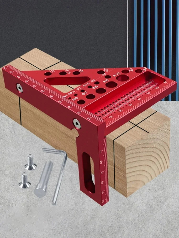 3D Multi-Angle Aluminum Miter Triangle Ruler for Woodworking