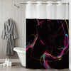 Modern Waffle-Weave Shower Curtain with Snap-In Liner