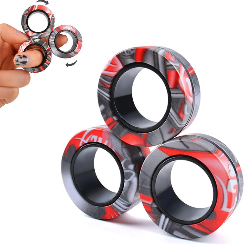 Magnetic Fidget Rings for Stress Relief