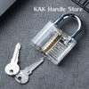 Transparent Practice Padlock with Keys - Cutaway Lock Picking Training Tool
