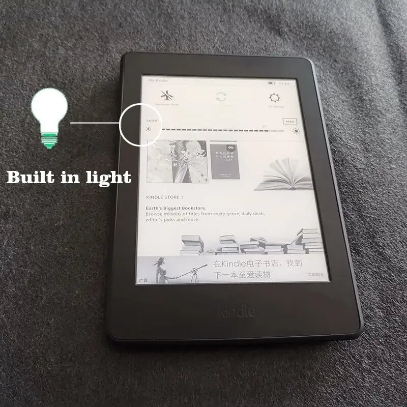 Kindle Paperwhite E-Reader with Built-In Light, 2GB, Wi-Fi (Pre-Owned)