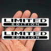 3D Metal Racing Emblem Decal Set