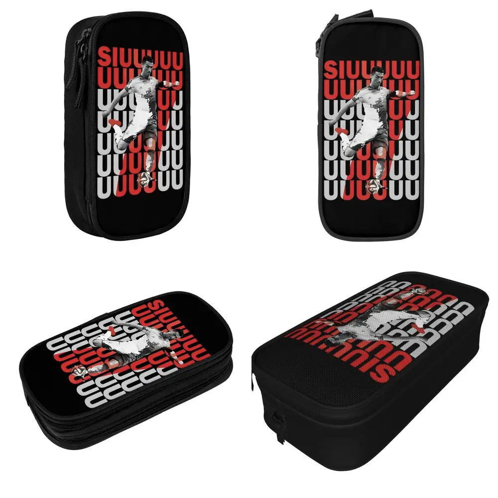 Soccer Star Pen Case – Large-Capacity Pencil Pouch
