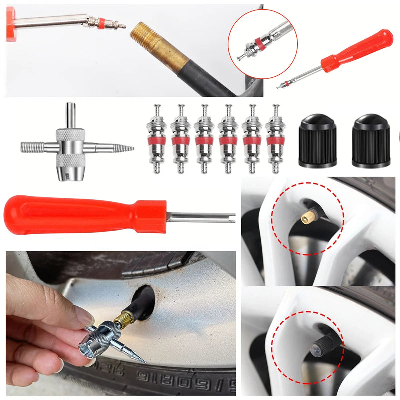 4-Way Tire Valve Core Tool