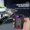 Slim RFID-Blocking Carbon Fiber Card Holder Wallet