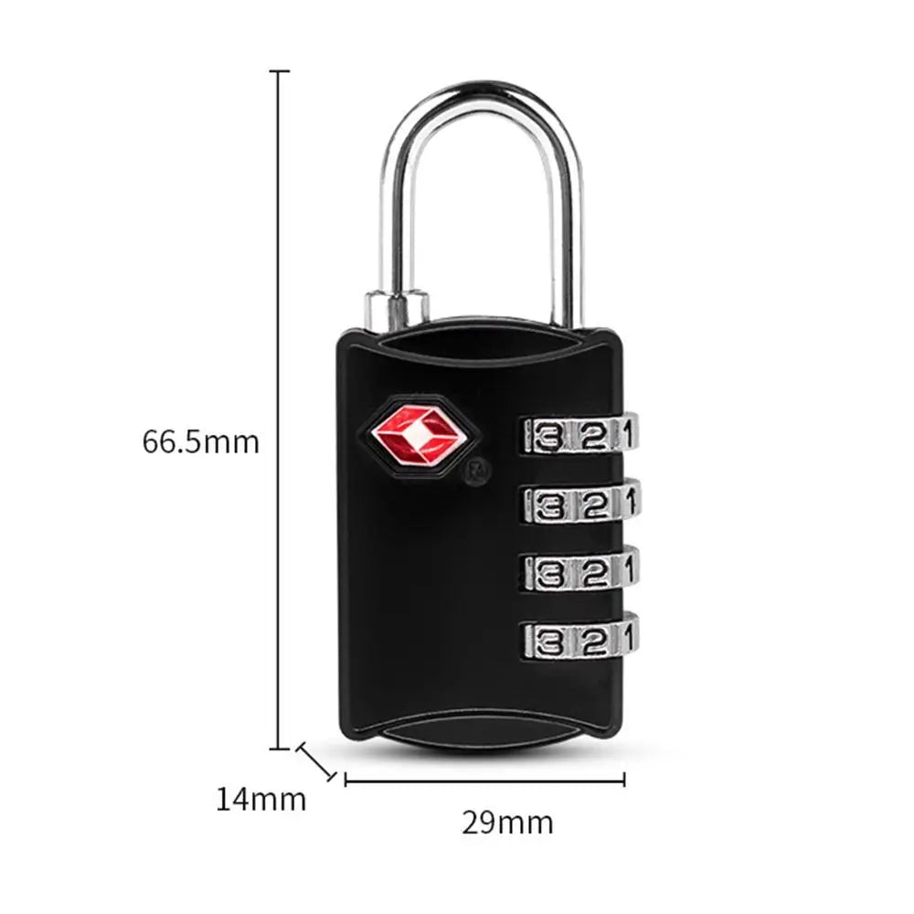 TSA-Approved 4-Dial Combination Travel Lock