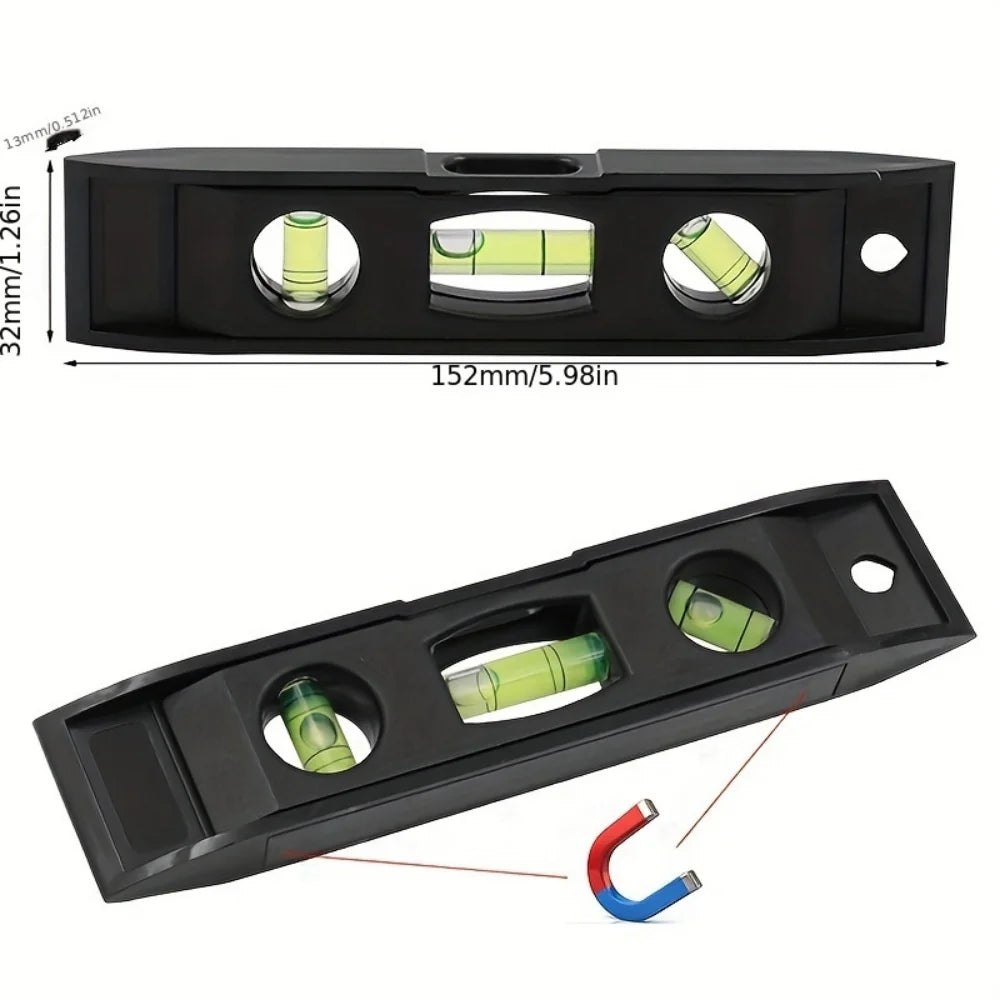 6-Inch Magnetic Torpedo Level with Dual Vials
