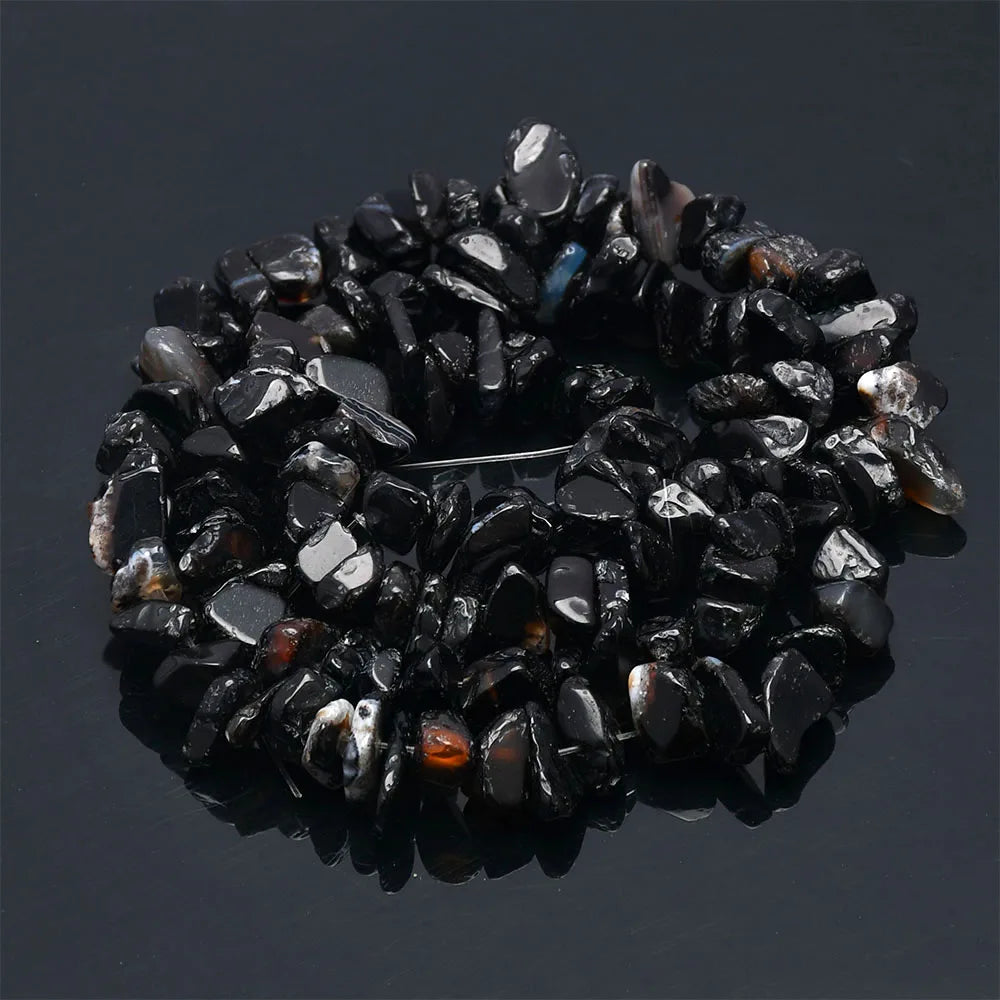 Natural Stone Beads Strand for Jewelry Making – Irregular Crystal Agate Chips