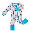 Eco-Friendly Bamboo Baby Romper with Zipper Closure