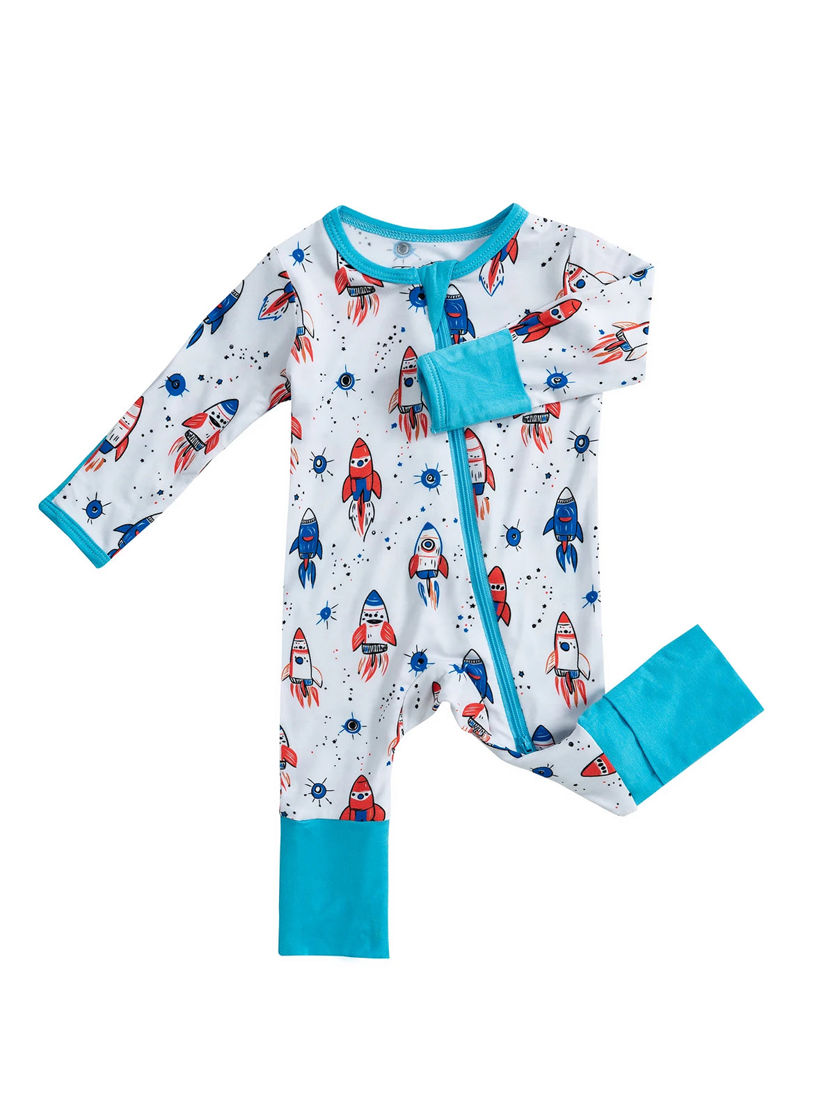 Eco-Friendly Bamboo Baby Romper with Zipper Closure