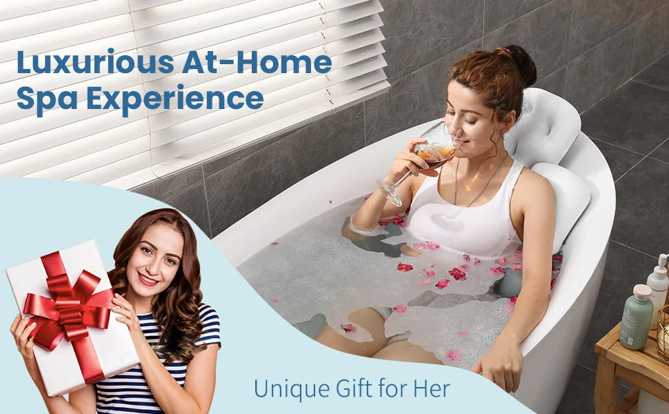 A woman relaxing in a luxurious bathtub with flowers, enjoying a spa experience.