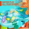 Interactive Water Play Table with Electric Faucet & Fishing Game