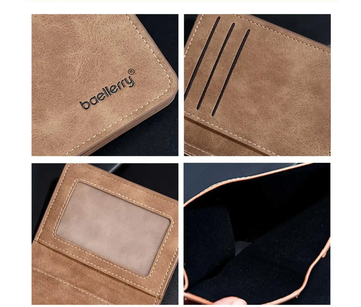 Slim Leather Card Holder for ID and Business Cards