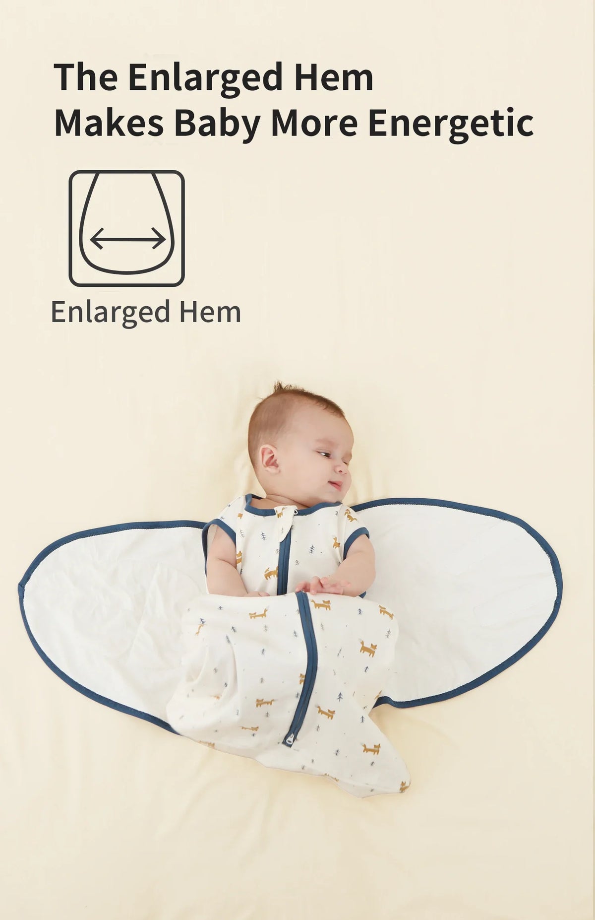 Lightweight Cotton Baby Sleeping Bag for Newborns