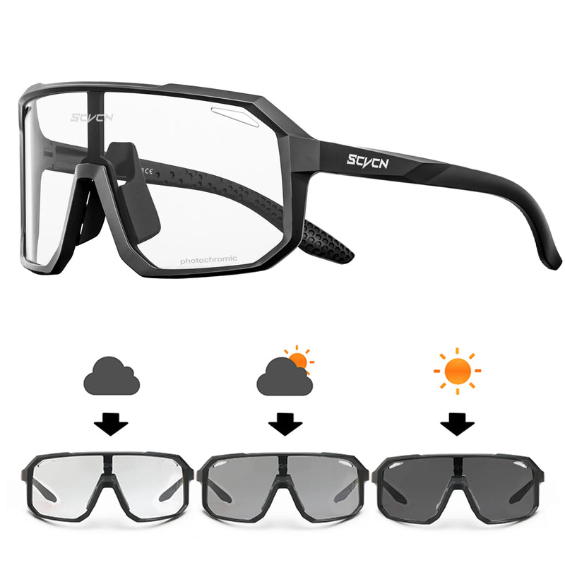 Photochrome Radsonnenbrille mit UV400-Schutz