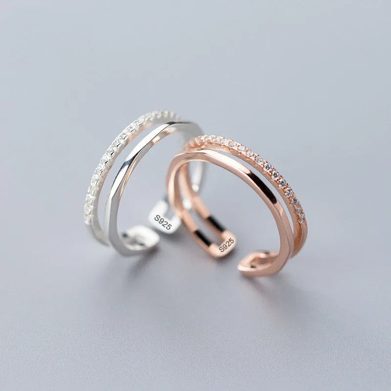 Bagues en argent sterling faits à la main pour couples