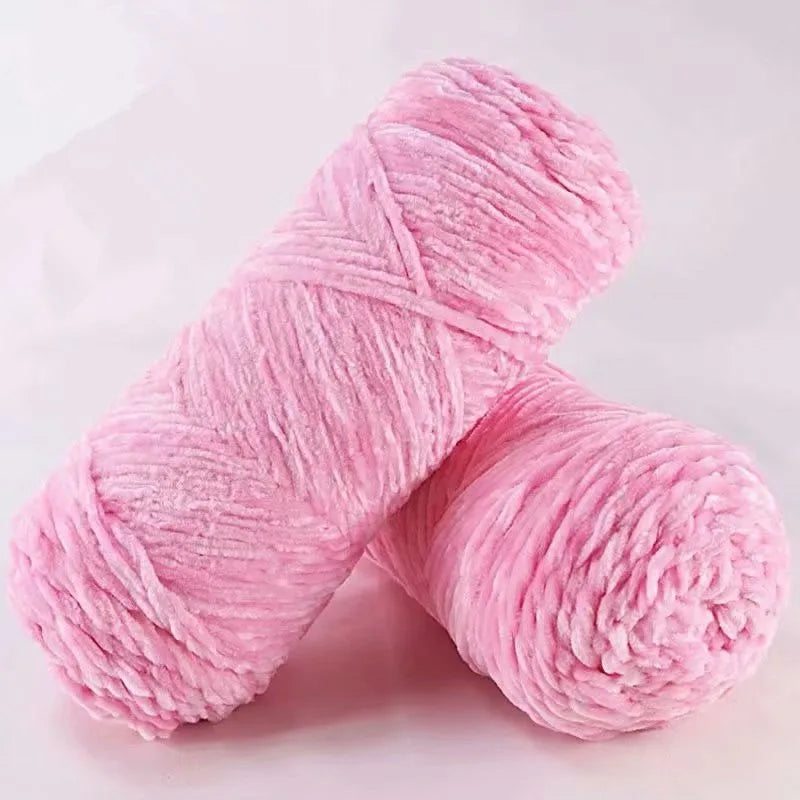 Soft Chenille Yarn for Knitting and Crochet