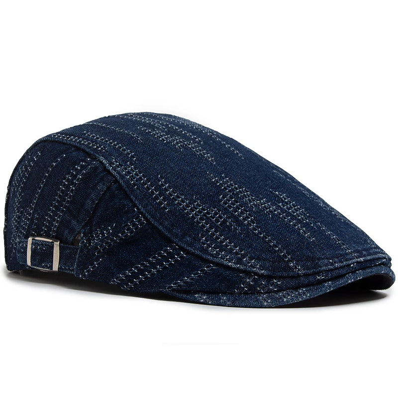Vintage Plaid Cotton Beret