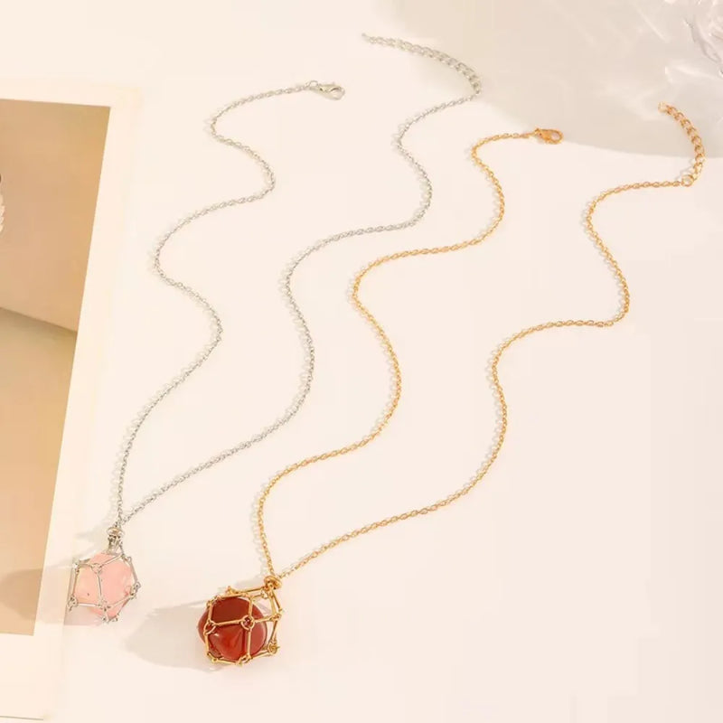 Collar Choker con Colgante de Cristal