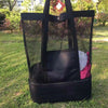 Insulated Mesh Beach Tote with Cooler Compartment