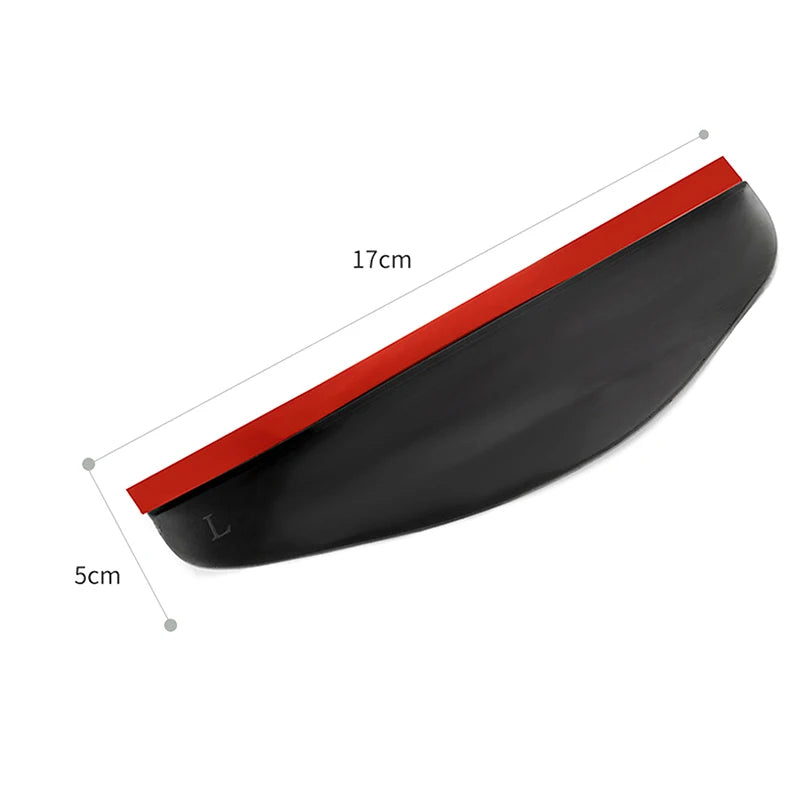 Carbon Fiber Style Car Mirror Rain Guards (Pair)