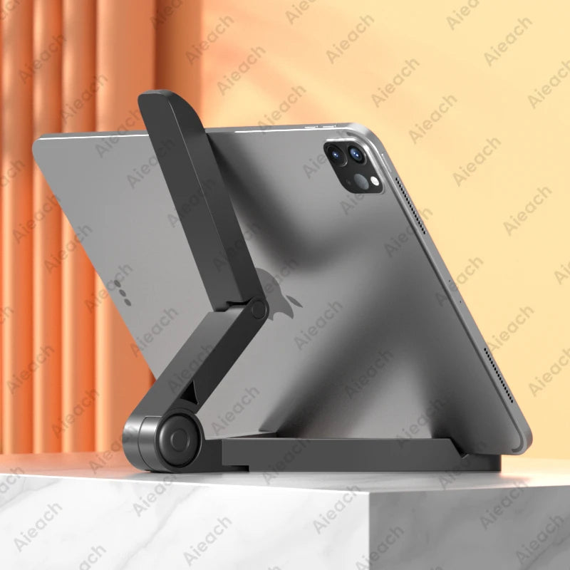 Support Pliant Ajustable pour Tablettes et Smartphones