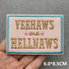 Pink Embroidered Iron-On Letter Patches for Clothing & Accessories