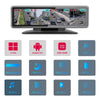 4-Channel 360° Mirror Dash Cam with GPS & Android OS