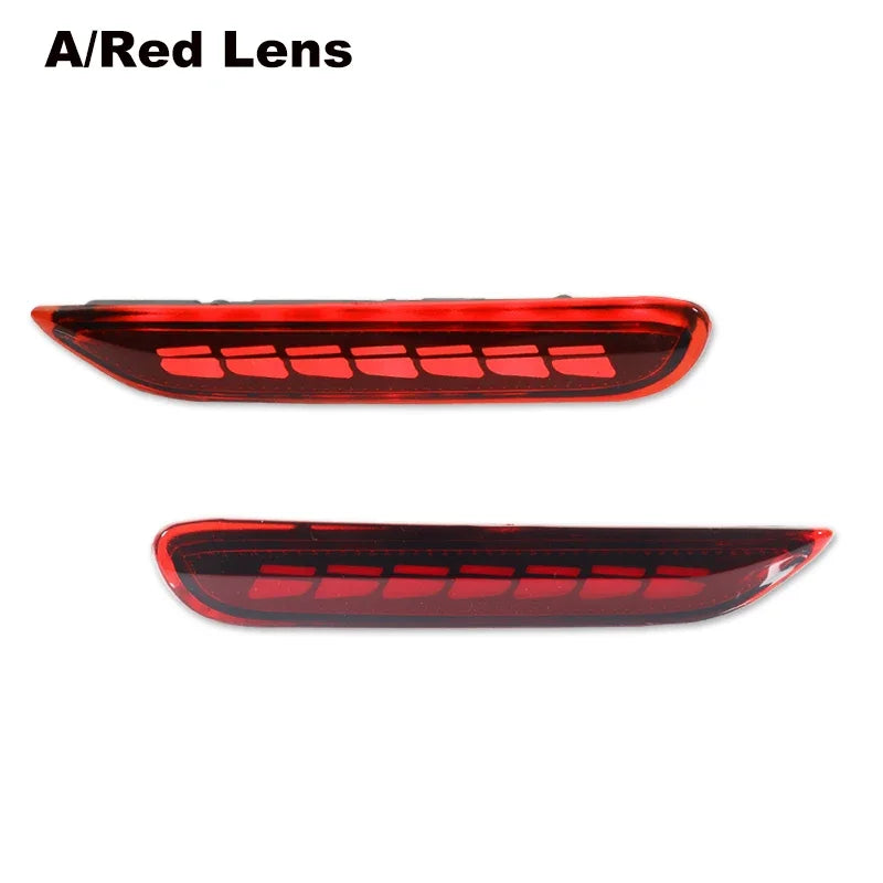 LED Rear Bumper Reflector Lights with Tail and Brake Functions