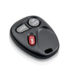 A black replacement remote car key fob with a lock button and a red start button.