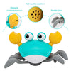 Interactive Musical Crawling Crab Toy with Obstacle Avoidance
