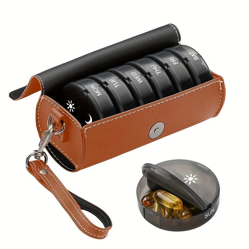 Weekly AM/PM Pill Organizer with Travel Case