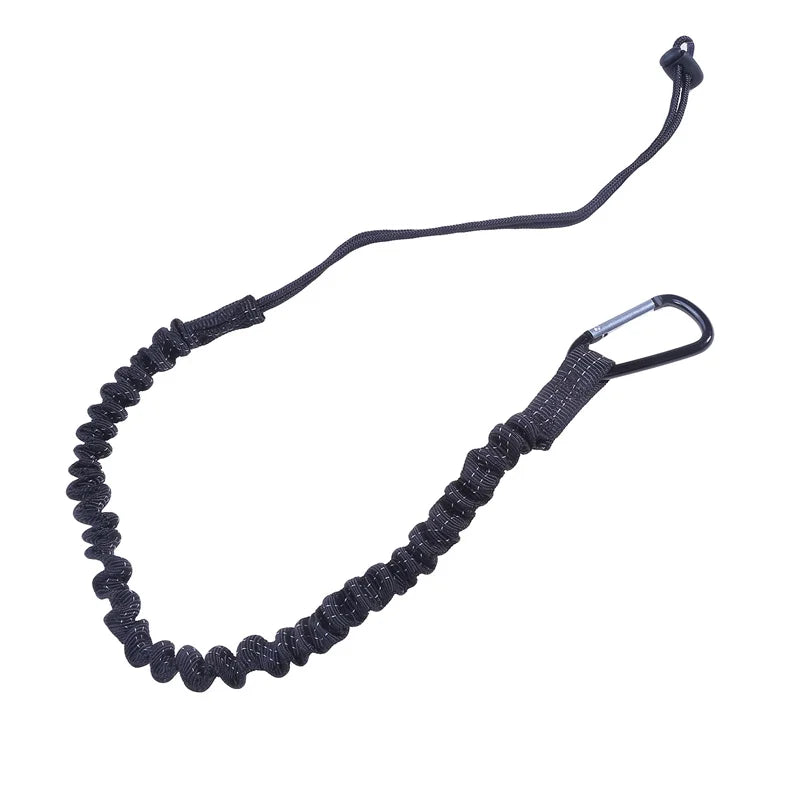 Sangle élastique noire ajustable avec bout crochet pour vélos de montagne