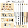 DIY Beaded Acrylic Ballpoint Pen Kit with Rotating Gradient Design