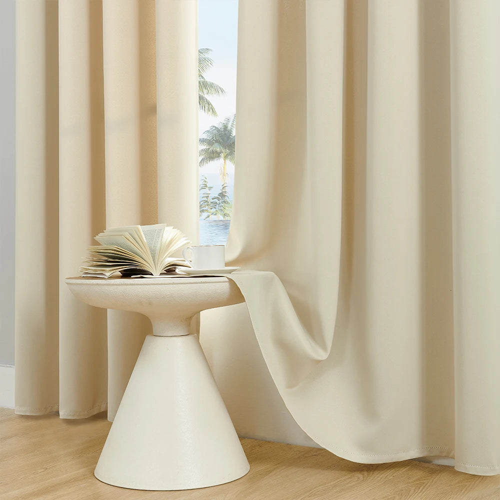 Solid Color Blackout Curtain for Bedroom and Living Room