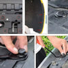 Close-up images showing various auto trim clips and a fastener remover tool for automotive work.
