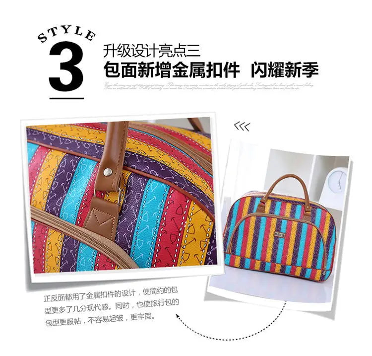 Floral Print Travel Duffle Bag for Women
