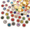 Gold Claw Sunflower Rhinestones for Sew-On Crafts
